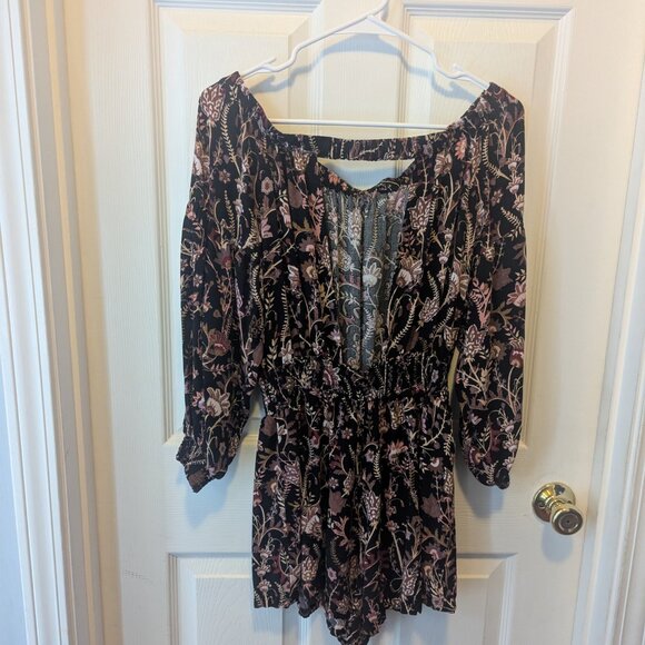 Free People floral romper - pit to pit 24" - Picture 8 of 9